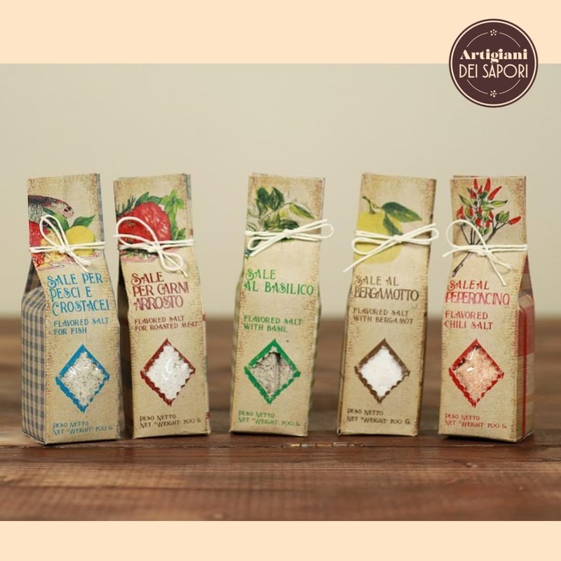 ARTIGIANI DEI SAPORI - All-Natural Sicilian Unrefined Sea Salt Infused