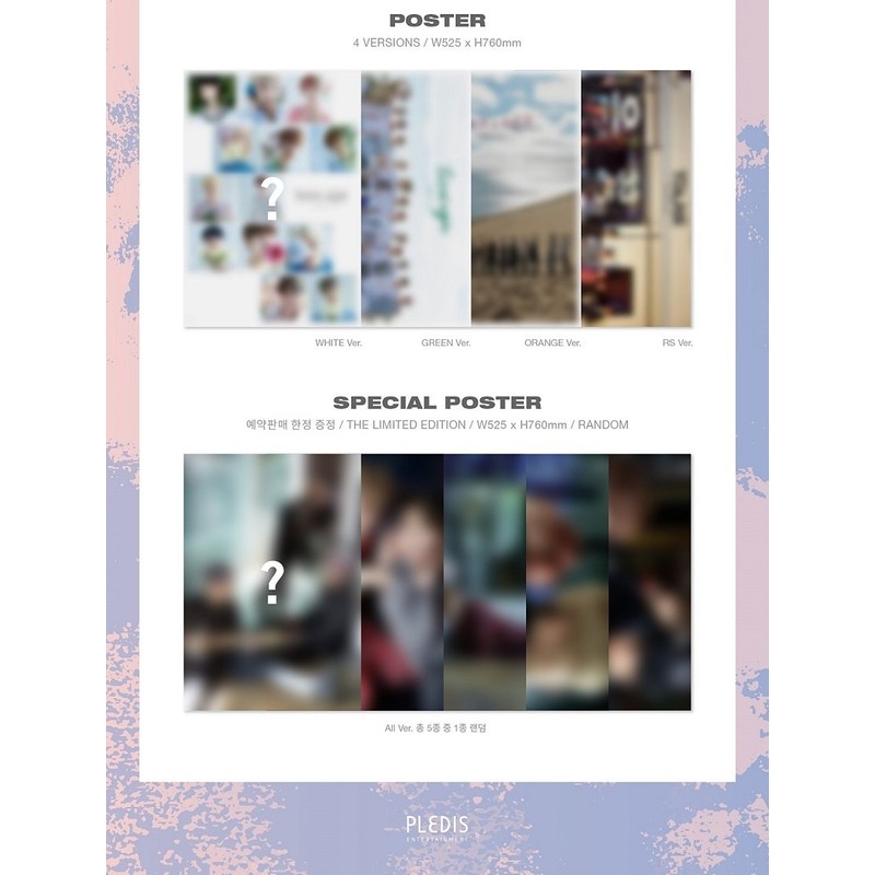 SEVENTEEN - TEEN, AGE (Vol.2) [WHITE ver.] CD+Photocard+Sticker+On Pack Poster+2