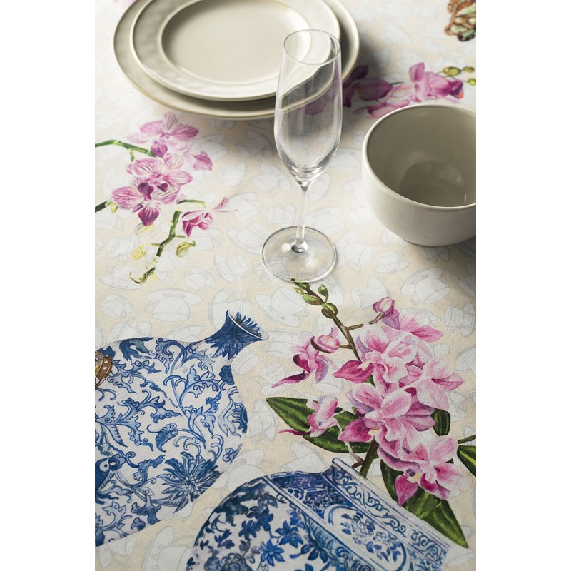 Maison d' Hermine Tablecloth 100% Cotton 140cmx180cm Washable Square Table