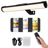 Picture Light with Remote, 13.7IN/35CM Painting Light, 4400mAh Battery, Adjustable