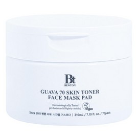 Benton Guava Skin Toner Pad Pack 210ml, 70 pads, 1 pack / 벤튼 구아바 스킨 토너 패드 팩 210ml, 70매입, 1개