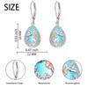 Alphm Hummingbird Moonstone Earrings 925 Sterling Silver
