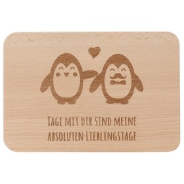 Spruchreif Wooden Breakfast Board with Engraving Bread Board with Sayings Gift for Birthday Christmas Family