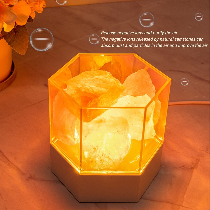 Himalayan Salt Lamp LED RGB Dimmable USB Decorative Essential Oil