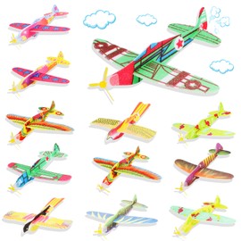 Glider Planes Set, 12 Pieces Glider Flyer, Styrofoam Flyer, Styrofoam Glider for Children, Children's Birthday Party Bags, Party Favours, Party Favours