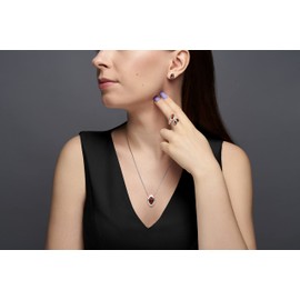 Copal Women's Amber Ring Made of Genuine 925 Silver - Adjustable Size - Gift Packaging - Elegant Jewellery for Women - Environmentally Friendly & Luxurious, Sterling Silver