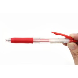 Zebra Sarasa Push Clip Gel Ink Pen - 0.3 mm - Red