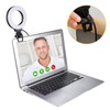 Clip On Ring Light with Clamp Mount for Laptop Video