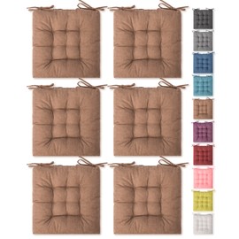 SQUARE MOON 6 Pack Seat Cushion, Chair Cushion, Comfort Chair Pads, Chair Mat for Indoor, Outdoor Dining Chair, Office Chair, Desk Chair