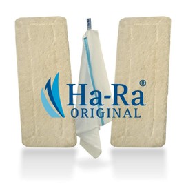 Ha-Ra SPARKET II: Pack of 2 Floor Fibres White Long 42 Free Includes: 1 Piece Wash Bag (White Long 42)