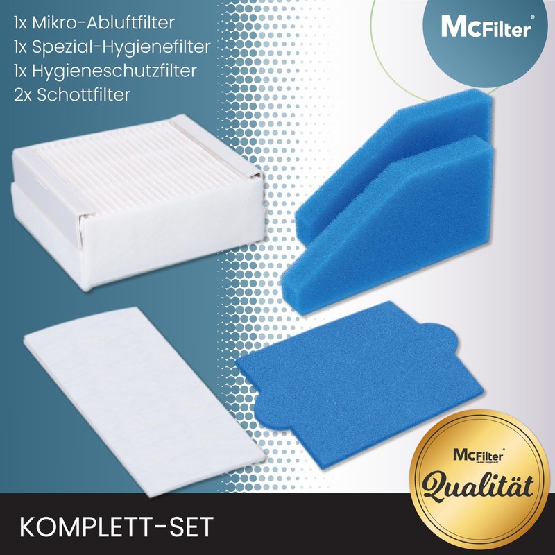 McFilter 5-piece filter set suitable for Thomas Aqua+ PET &