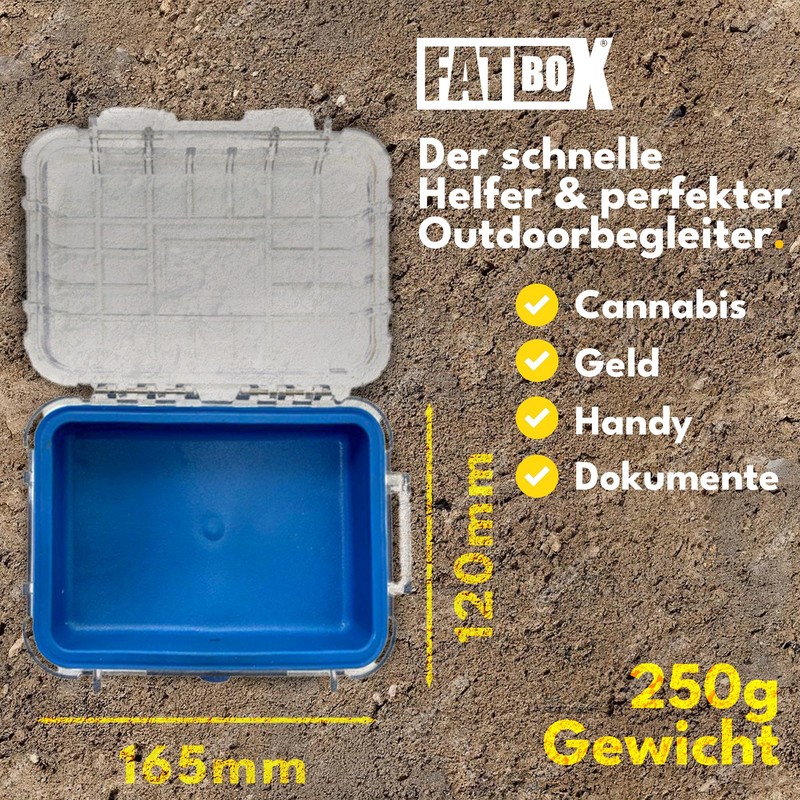 FATBOX Smoking Box - Herb Storage Box - Odourless, Shockproof,