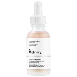 The Ordinary Lactic Acid 5  HA, Suero Iluminador con cido Lctico y cido Hialurnico  Suero exfoliante suave para una piel ms lisa e hidratada, 30ml    