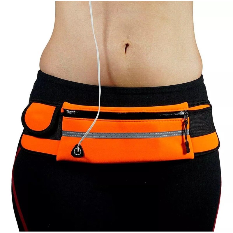 Mafab Cangurera Deportiva Salida Audífonos Cinturón Elástico