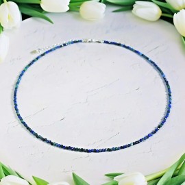 Unbranded 2MM Malachite Azurite Beads Choker Minimalist Healing Gemstone Women's Necklace