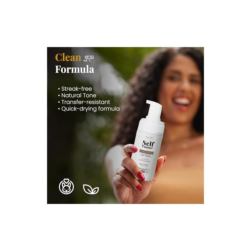 Team Tan Mousse Autobronceadora - Espuma Bronceadora Para Rostro Y