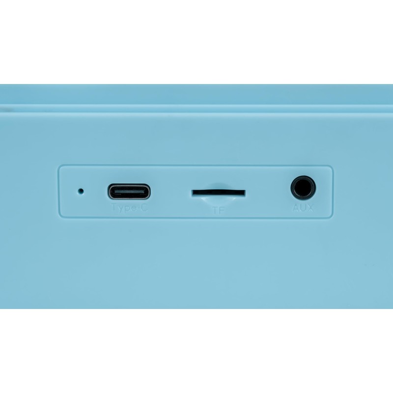 BIGBEN Bluetooth Speaker Record Alarm Clock Blue