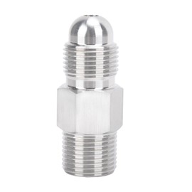 GRYVOZE Argon Adaptor G5/8 to G5/8 Male, Adapter for CO2 Regulators, N₂, Helium, or Neon Gas Cylinders, Made of 304 Stainless Steel, Silver, Right-Hand Thread