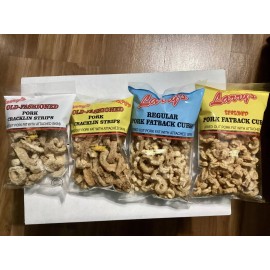 LARRY’S Pork Skins 3.5oz Bags   8- Packs