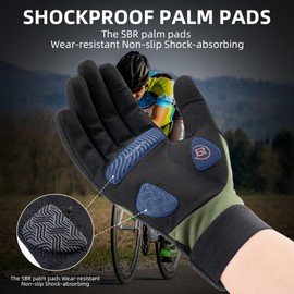 ROCKBROS Cycling Gloves for Men Women Mountain Bike Gloves Touchscreen