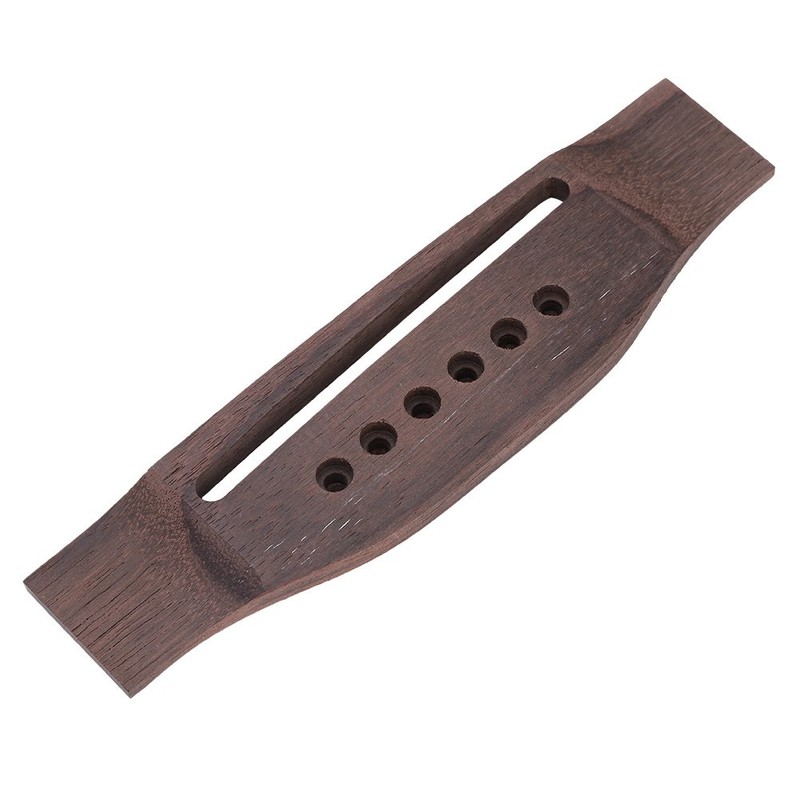 Guitar Bridge Saddle Nut 6 String Wood Acoustic Guitar Bridge