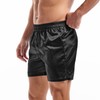 Amy Coulee Men's Satin Boxers Silky Sleep Boxer Shorts Lounge