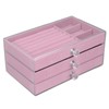 Acrylic Jewelry Organizer 3 Drawers Storage Box Transparent Jewelry Display
