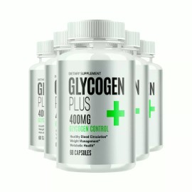 Glycogen 5-Pack Glycogen Plus Capsules, GlycogenPlus Supports Daily Health - 300 Capsules