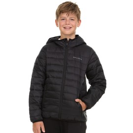 Spyder Packable Boys Puffer Jacket with Hood, Lightweight Boys Winter Jacket
