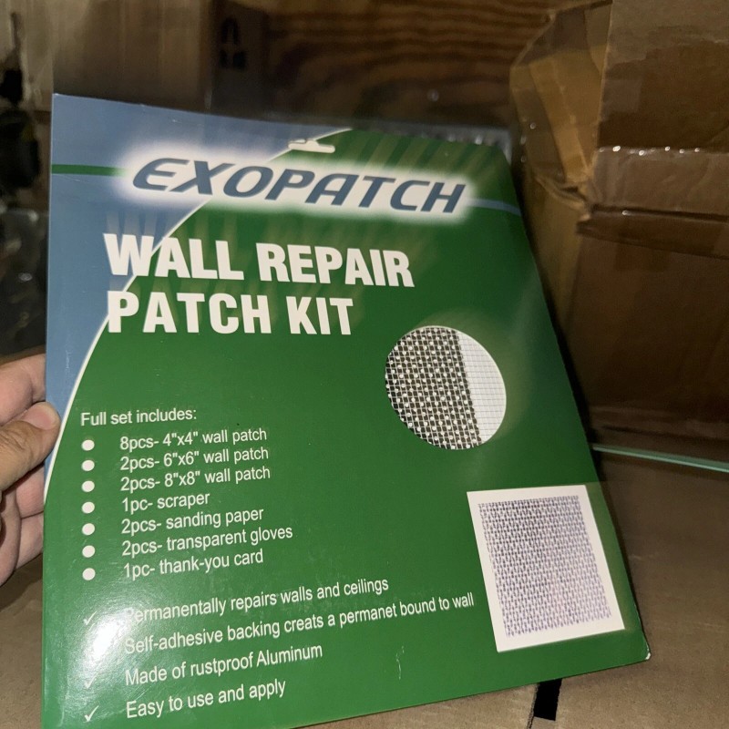 EXOPATCH Aluminum 12 PCS Drywall Repair Kit - Wall Patch
