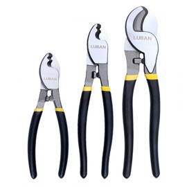 LUBAN 6" 8" 10" Heavy Duty Cable Cutter Set, High Leverage Cutter for Aluminum, Copper, Wire, Communications Cable