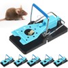 Kittmip 6 Pcs Mouse Traps Plastic Mice Trap House with