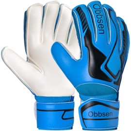 Goalkeeper Gloves with Fingersave, Junior Unisex Football Goalkeeper Gloves Super Grip with Thick Latex, Extreme Strong Control Goalkeeper Gloves for Children, Adults and Teenagers
