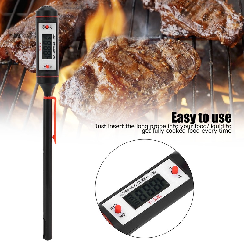 Digital Food Thermometer with Long Probe Electronic Thermometer for Kithcen