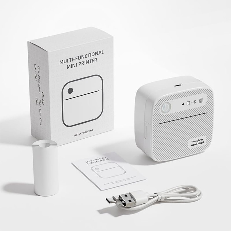 MiOYOOW Shipping Label Printer, 200DPI Wireless Thermal Printer with 13