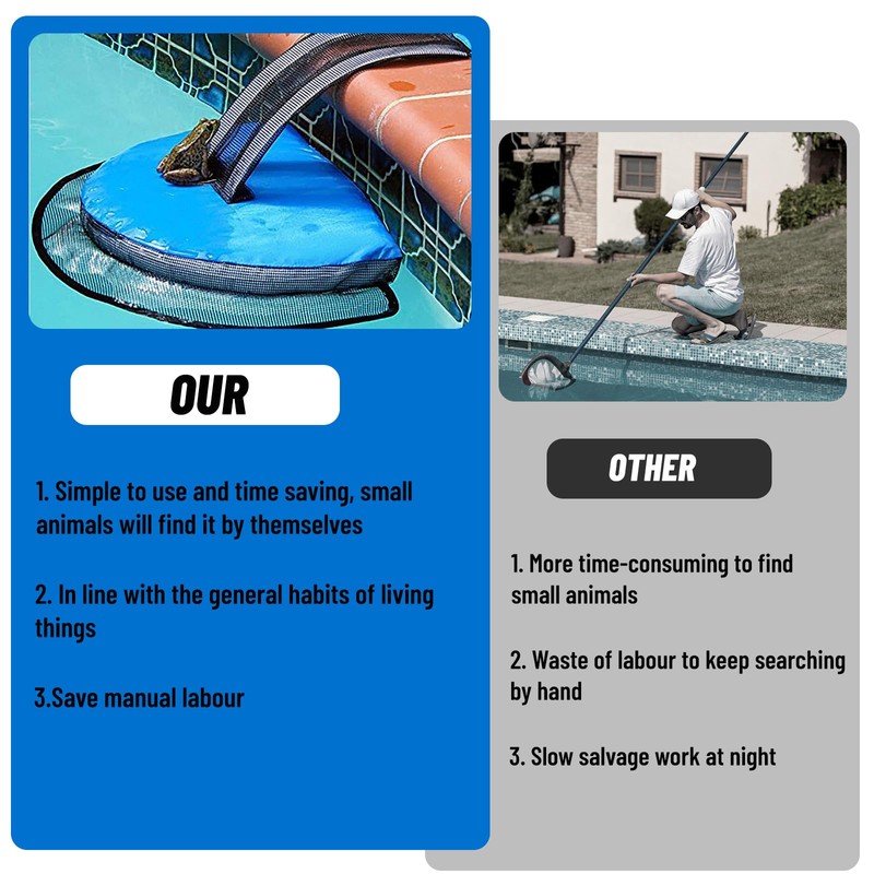 dellyy Exit Aid Pool for Animals, Pool Exit Aid Animals,