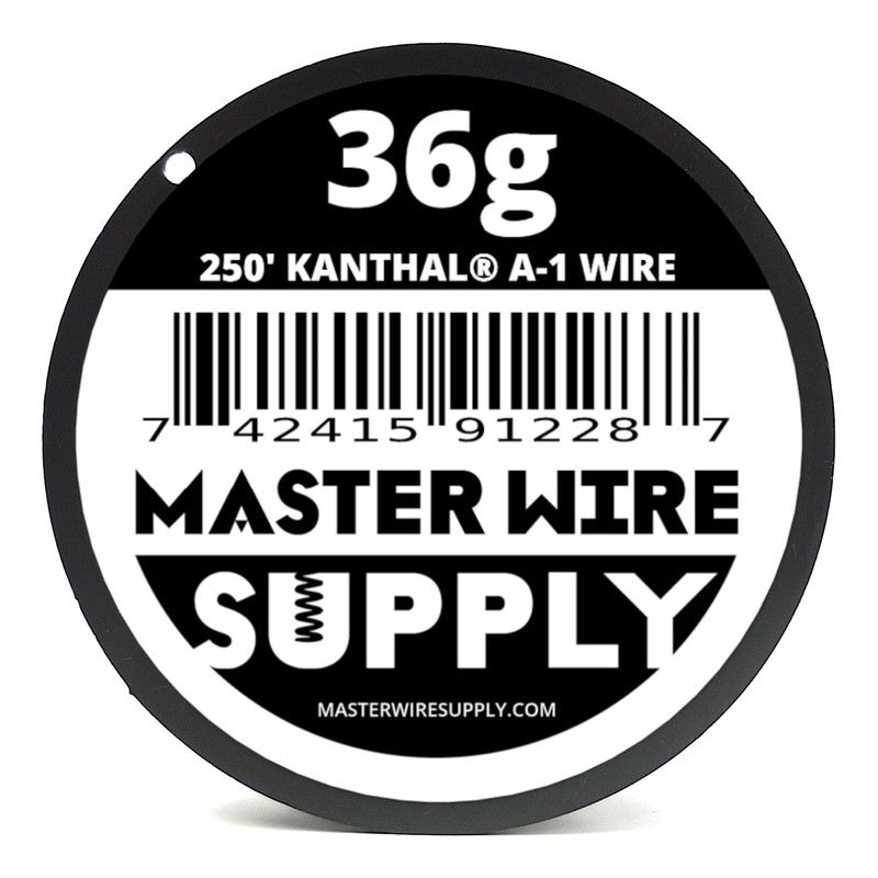 Kanthal A1-250' - 36 Gauge Wire - 250ft - 0.13mm