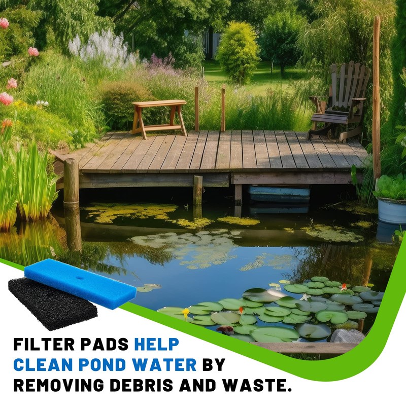 Retisee 2 Sets Replacement Pond Filter Pads for Outdoor Ponds