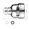 Upgraded 2021 Srmsvyd Movable Kitchen Faucet Head 360 Rotatable Sprayer