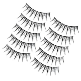 minkissy Classic Natural False Lashes Pairs Women's Fluffy Eyelashes Kit Individual Lash Extensions for