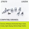 279570 Dryer Door Latch Kit ，Compatible with GE Whirlpool Kenmore