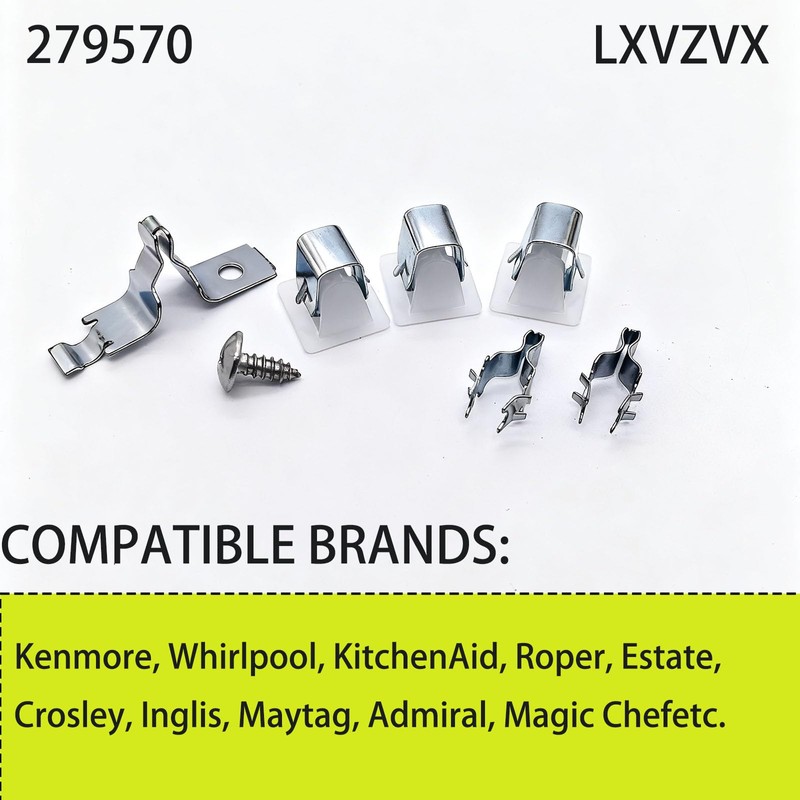 279570 Dryer Door Latch Kit ，Compatible with GE Whirlpool Kenmore