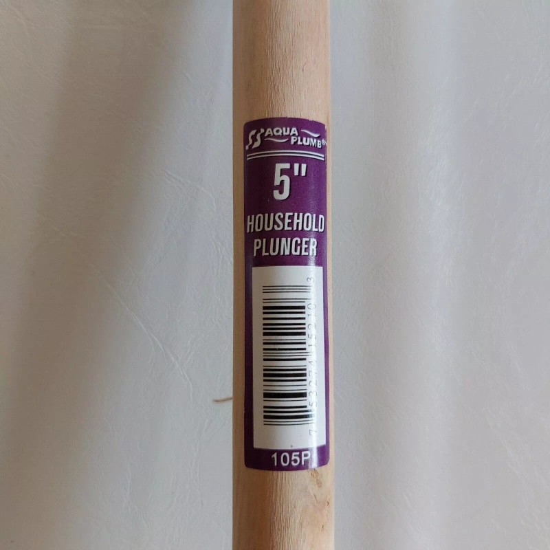 AquaPlumb Aqua Plumb Red Plunger 5 in Wooden Handle