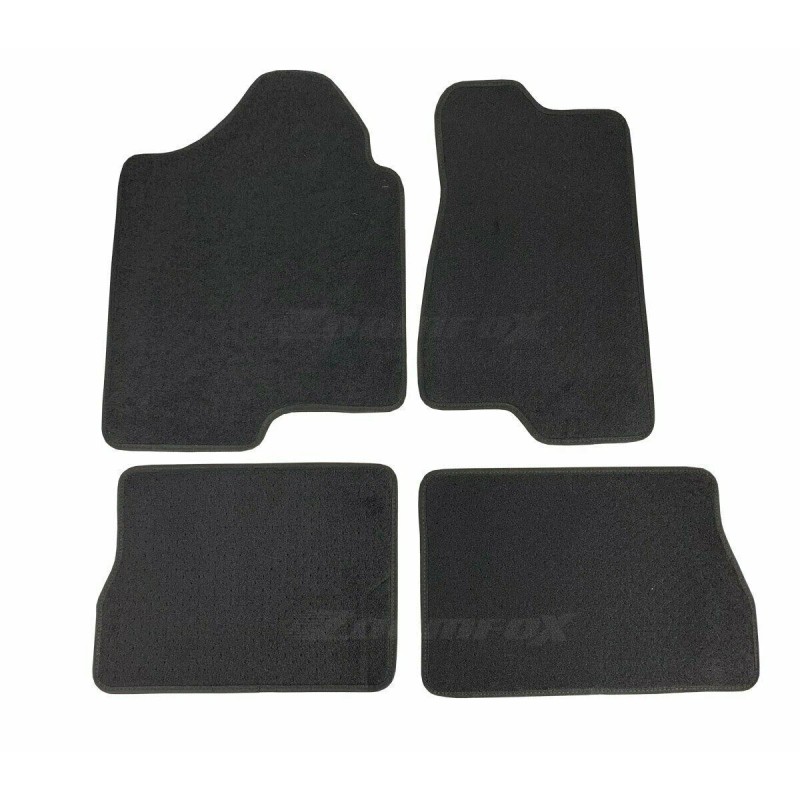 SDeelCase 4 Pcs OE Black Trim Front Rear Nylon Carpets