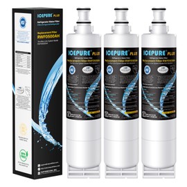 ICEPURE PLUS NSF53&42 Refrigerator Water Filter Replacement for Whirlpool 4396508 4396510, Everydrop EDR5RXD1, Filter 5, 4392857, WF285 PNL240V 4396918 9010 WF-NL300 WF-L500 RWF0500A RWF0500AH 3PACK