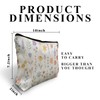 CRULTY Cute Spring Floral Makeup Bags for Women, Pastel Flower