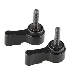 CAMVATE M4 Male Threading（15mm long） Rotating Knob Adjustable Thumb Lever Screw (Black)