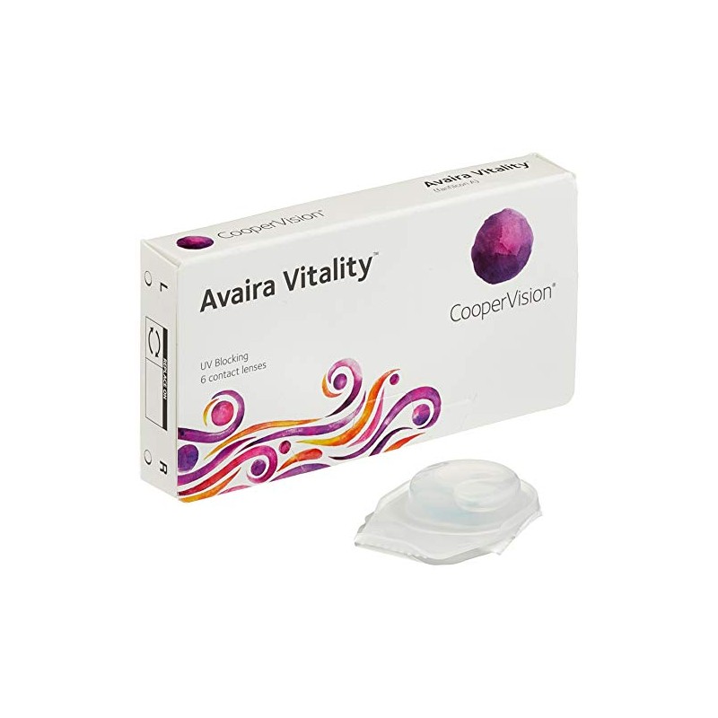 Coopervision Avaira Vitality spheric, Monatslinsen weich, 6 Stück / BC