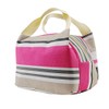 Vinsani Insulated Striped Canvas Thermal Lunch Bag Reusable Portable Cooler