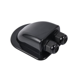 Mythosurge Solar Roof Guide, IP68 Waterproof, 2-Way Solar Cable Grommet, ABS Weatherproof Housing for Motorhomes, Caravans, Ships (Black)